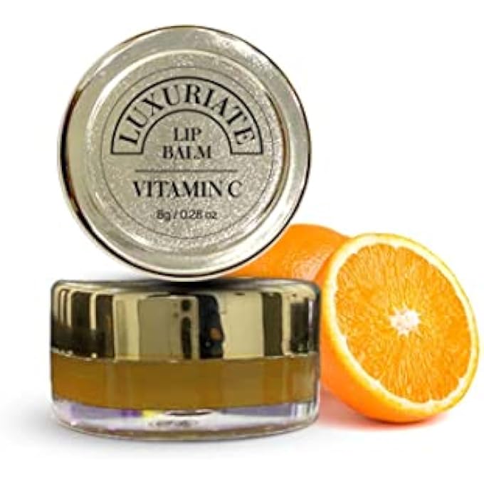 LUXURIATE ORANGE VITAMIN C LIP BALM,ORGANIC, PARABEN & SULPHATE FREE LIP GLOSS, DRY & CHAPPED LIPS CARE FOR MEN & WOMEN - 8 GM - Image 1